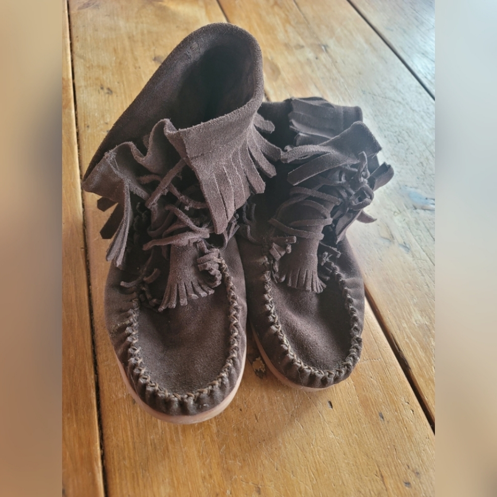 Ankle High Suede Moccasins
